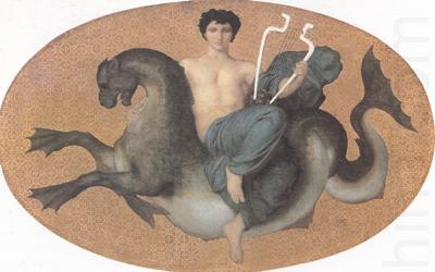 Arion on a Seahorse (mk26), Adolphe William Bouguereau